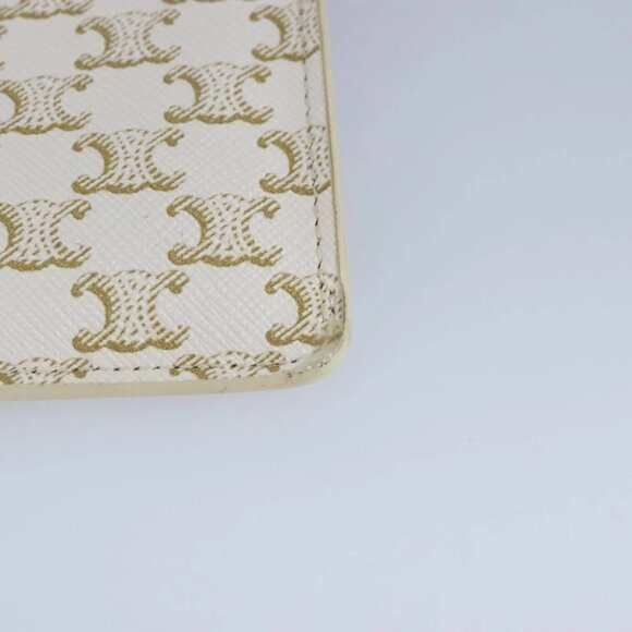 CELINE Triomphe Shoulder Pouch PVC White Auth 101049M - Picture 14 of 16